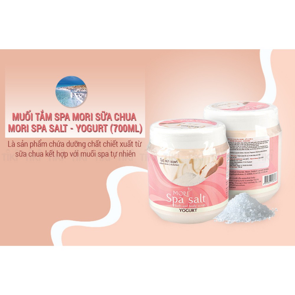 Muối Tắm Spa Mori Sữa Chua Mori Spa Salt (700ml)