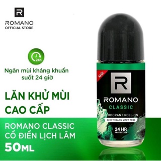 Lăn Khử Mùi Romano Classic 50ml