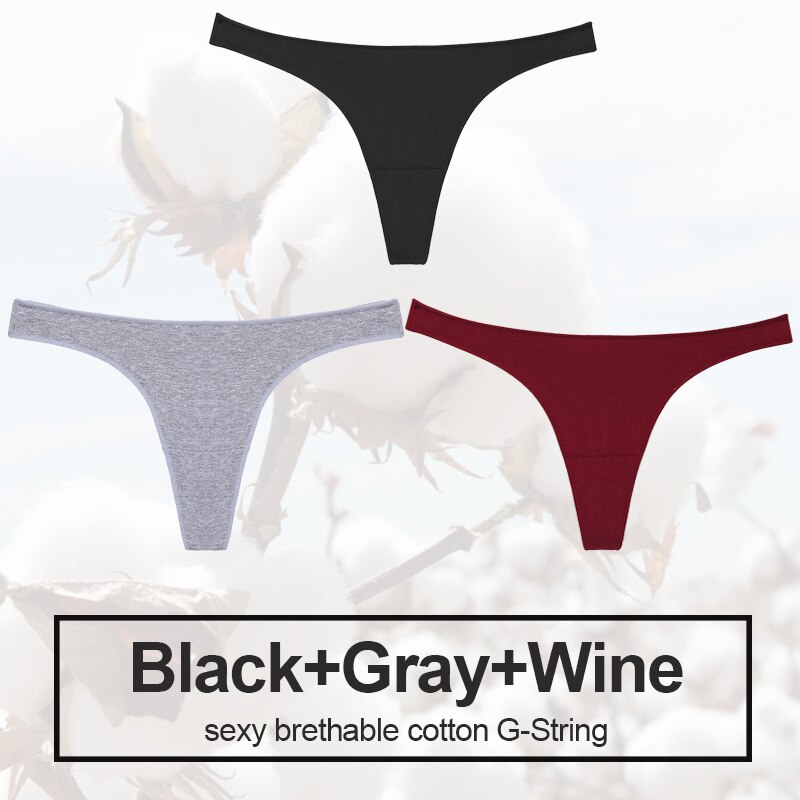 Bộ 3 Quần Lót Cotton Gợi Cảm Cho Nữ | BigBuy360 - bigbuy360.vn