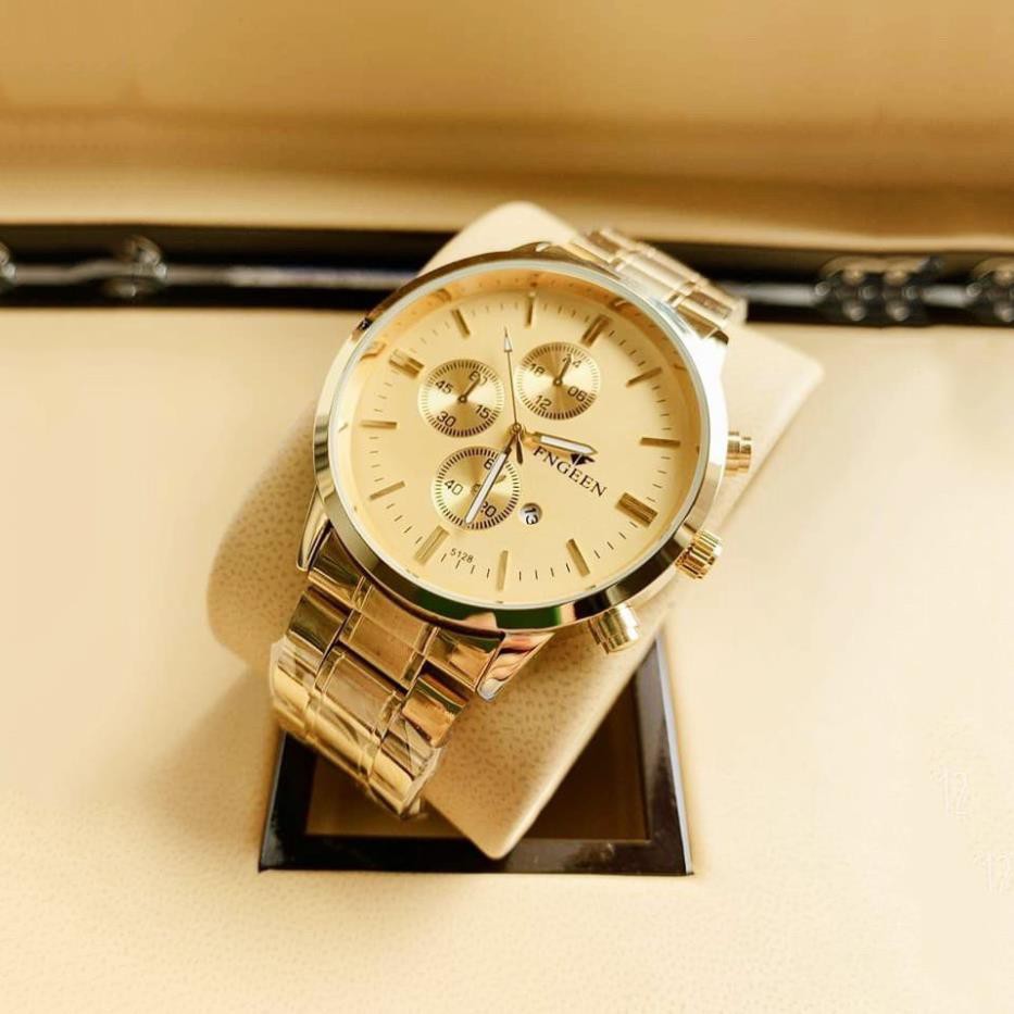 Đồng Hồ Nam FNGEEN Thép Không Gỉ Mạ Vàng Ánh Kim, Chống Nước, Màn Hình Chống Xước | BigBuy360 - bigbuy360.vn