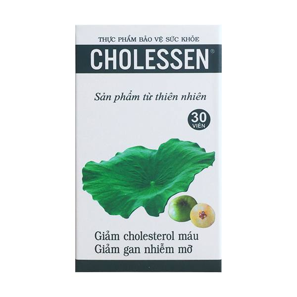 CHOLESSEN - Giúp Hạ Mỡ Máu, Giảm Gan Nhiễm Mỡ, Men Gan Cao (Hộp 30 viên)