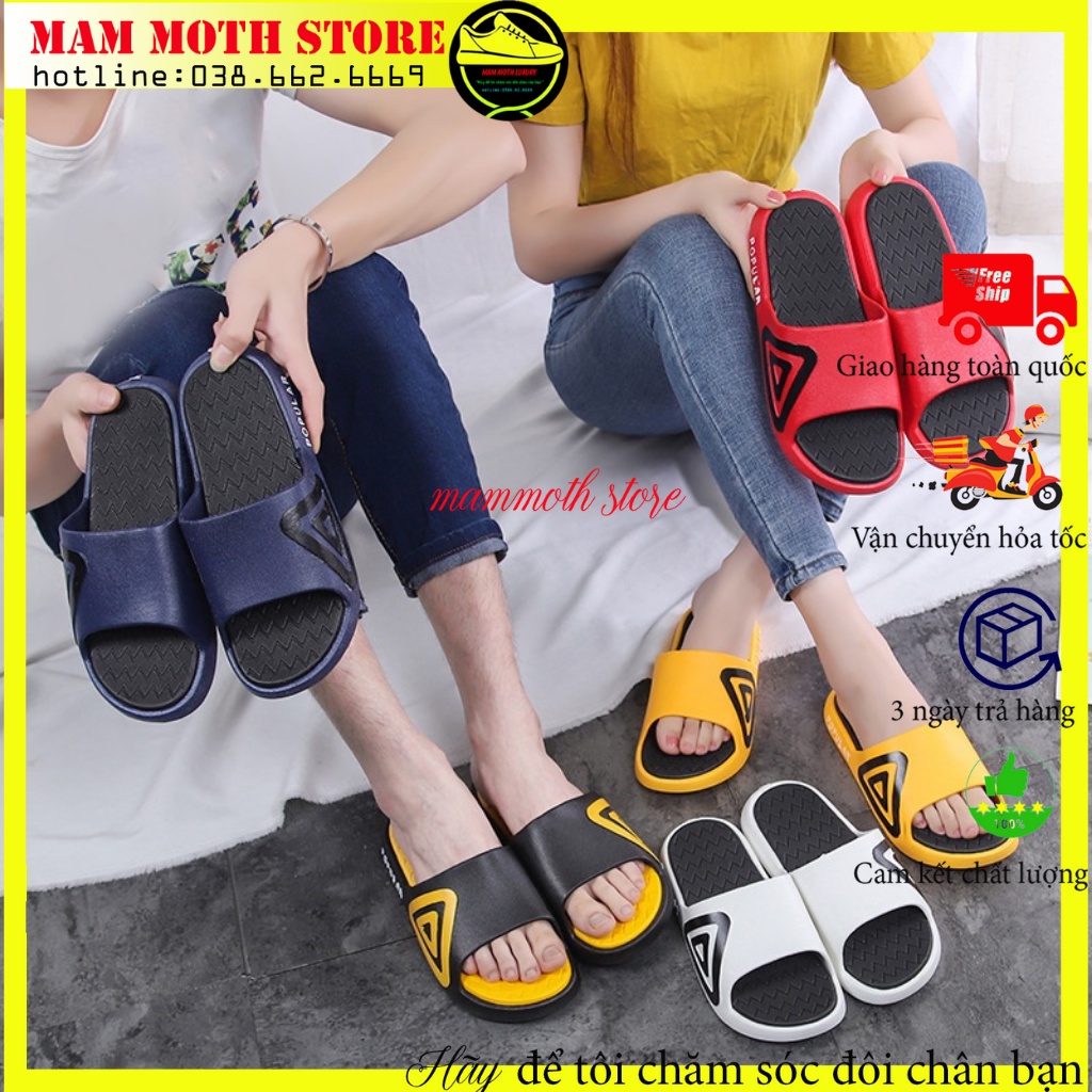 Dép đi trong nhà,dép quai ngang thời trang unisex ,đế cao su đi cực êm full size nam nữ 36-43