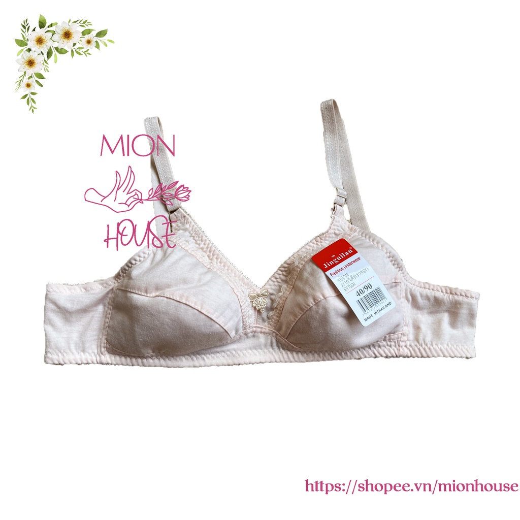 Aó lót nữ mỏng 2 lớp chất cotton không gọng, quả to, áo ngực bigsize nhẹ nhàng thoáng mát A688