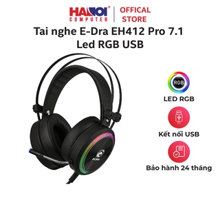 Tai nghe e-dra eh412 pro 7.1 led rgb usb với hệ thống đèn led có bảng màu đa dạng với 16.8 triệu màu