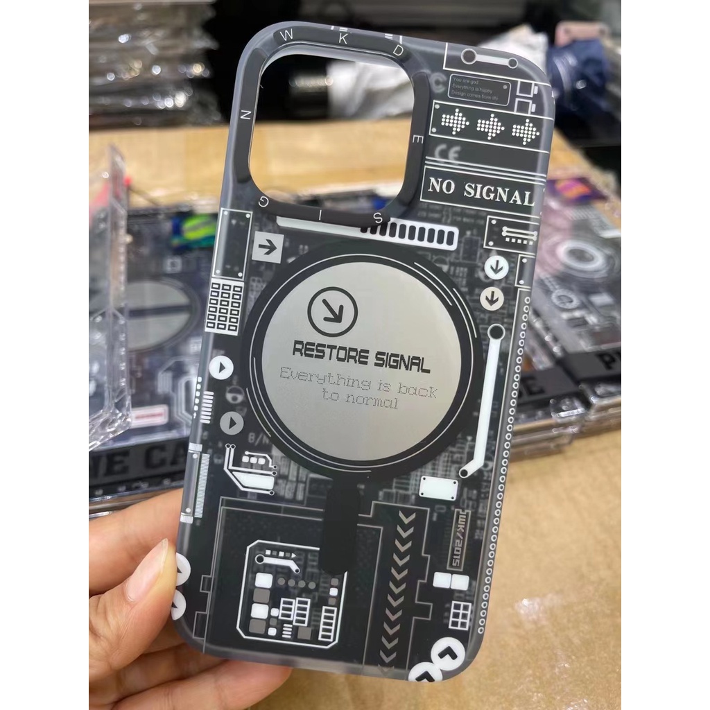 Ốp Điện Thoại Họa Tiết Công Nghệ Cho iPhone 14 13 Pro Max 13 12