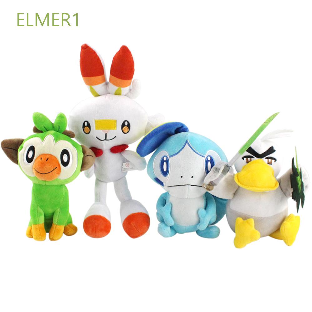 1 thú nhồi bông hình chú thỏ Scorbunny Sobble Grookey dễ thương cho bé
