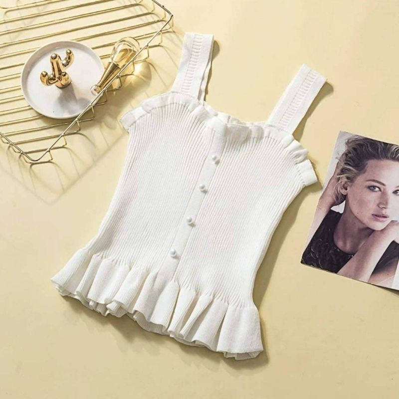 Áo 2 dây dệt kim DA364