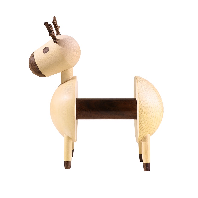 Giá treo khăn giấy bằng gỗ hình con tuần lộc Reindeer- Tonic Home hàng chính hãng