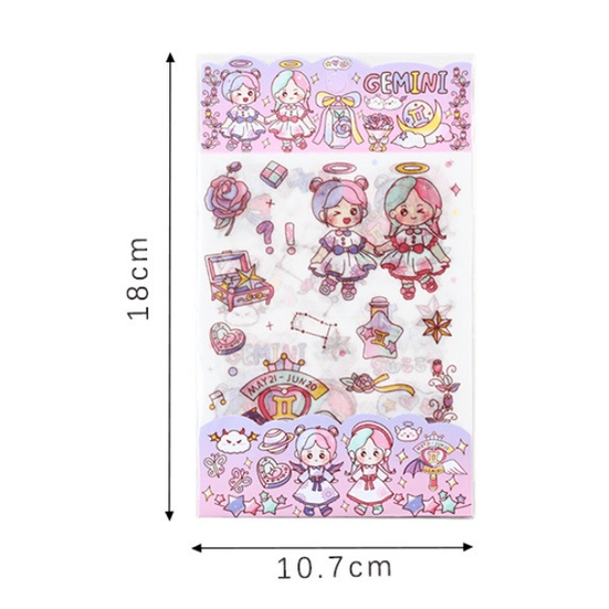 12 CUNG HOÀNG ĐẠO - HÌNH DÁN - STICKER TRANG TRÍ TẬP VỞ - ZODIAC STICKER