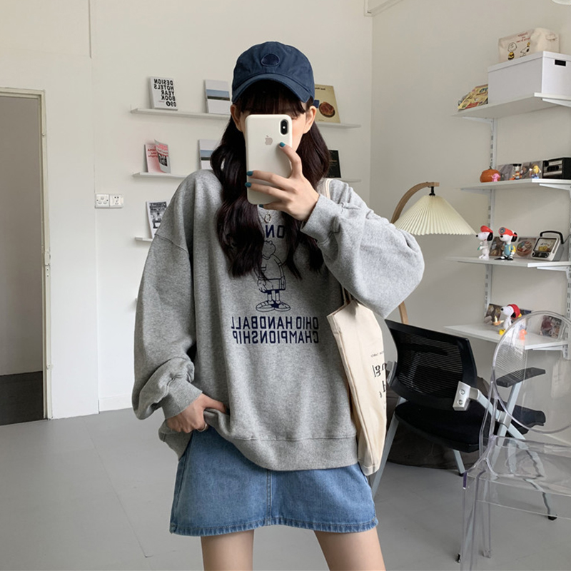 Áo Sweater In Hình Hoạt Hình Phong Cách Hàn Quốc Cho Nữ | BigBuy360 - bigbuy360.vn