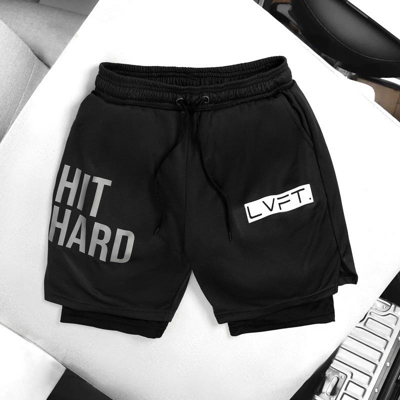 Quần Gym 2 Lớp Gym Lvft Hit Hard ,Quần 2 Lớp Có Legging Bên Trong