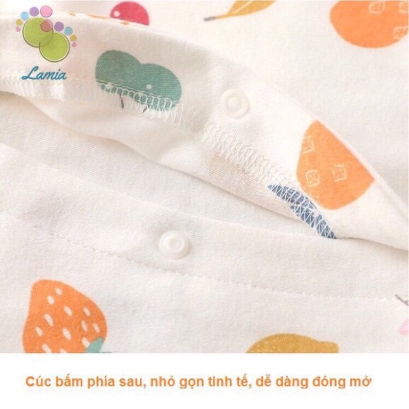 Bộ Body Thu Đông Dài Tay Cotton Mềm Mại Cho Bé 0-2 Tuổi