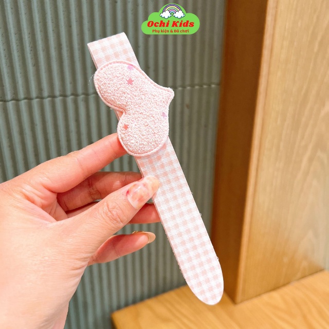 Bờm dán tóc cho bé gấp gọn, miếng dán tóc mái tiện lợi, băng đô dán, dính tóc mái bé gái Ochi Kids