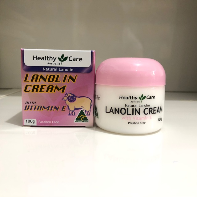 Kem dưỡng da Healthy care lanolin cream with vitamin E 100g dưỡng ẩm, giúp da mềm mịn