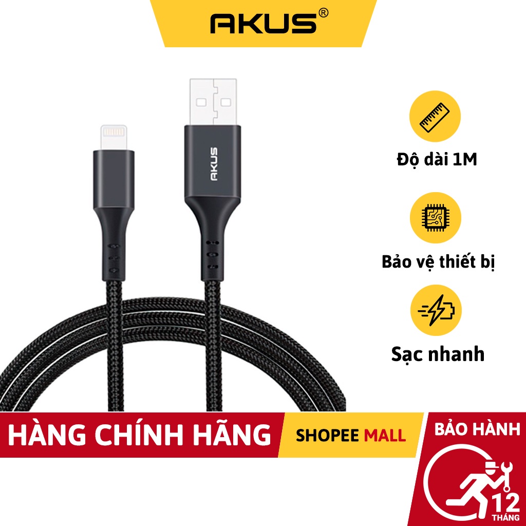 Cáp dù Akus 1m DVN chân IPDVN01-Hàng-Bảo hành 12 tháng-Akus