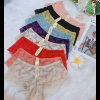 Quần lót ren hơi đùi shopee live