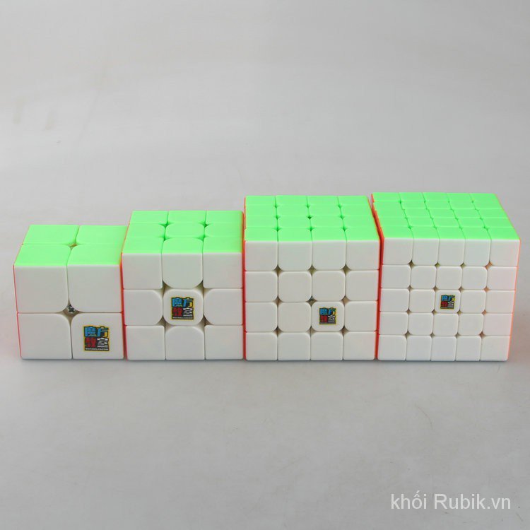 Combo 4 Rubik Moyu Meilong Gift Stickerless, 2x2, 3x3, 4x4, 5x5 - Trơn Mượt, Bẻ Góc Tốt