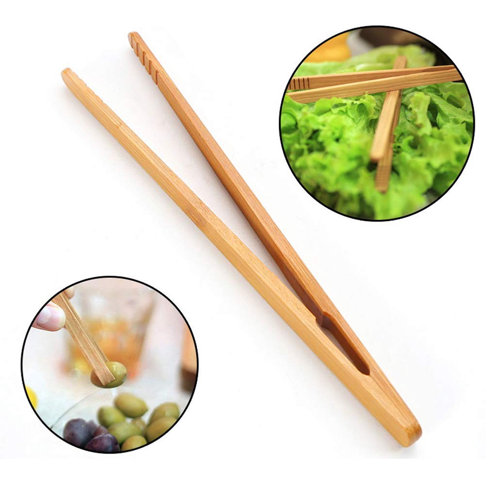 Set 4 Kẹp Gắp Thức Ăn Bằng Tre Tiện Lợi