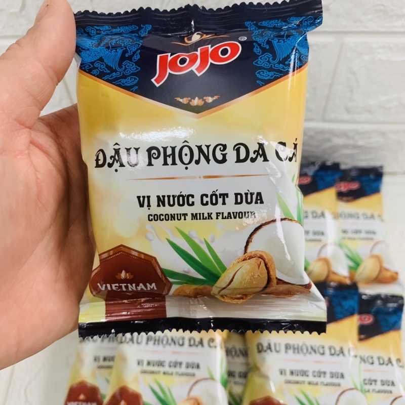 ĐẬU PHỘNG DA CÁ VỊ NƯỚC CỐT DỪA JOJO GÓI 100G