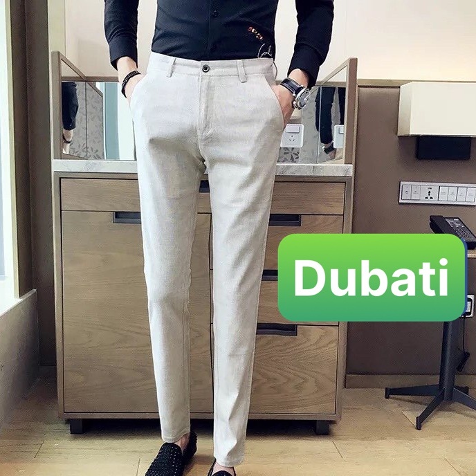 QUẦN TÂY ÂU NAM ỐNG CÔN CÔNG SỞ DÁNG ÔM CHẤT CO GIÃN- DUBATI FASHION