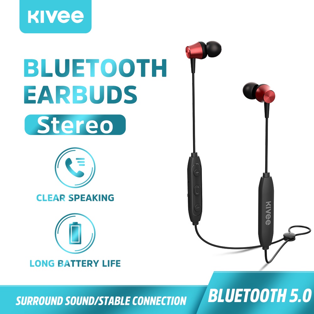 Tai nghe bluetooth Kivee có cổ Trộn âm thanh nổi chất lượng cao trong tai Bluetooth 5.0
