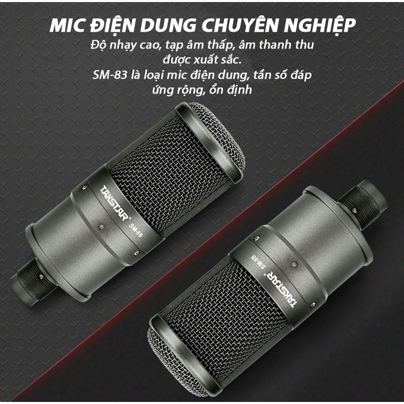 [ Chính Hãng ] Micro thu âm, livestream, karaoke Takstar SM-8B