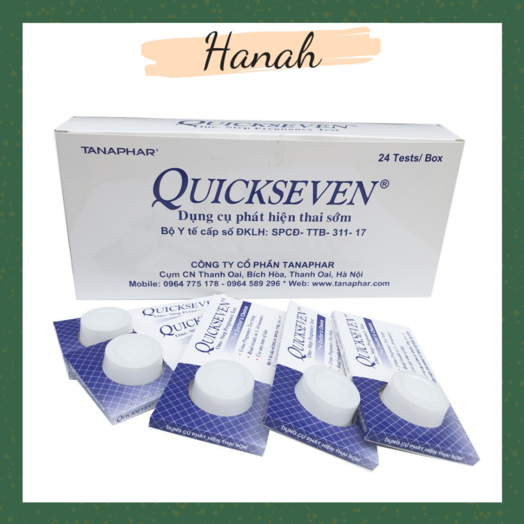 Que Thử Thai Quickseven Test Thử 2 Vạch Nhanh Chính Xác Hiệu Quả Tức Thì Hanah