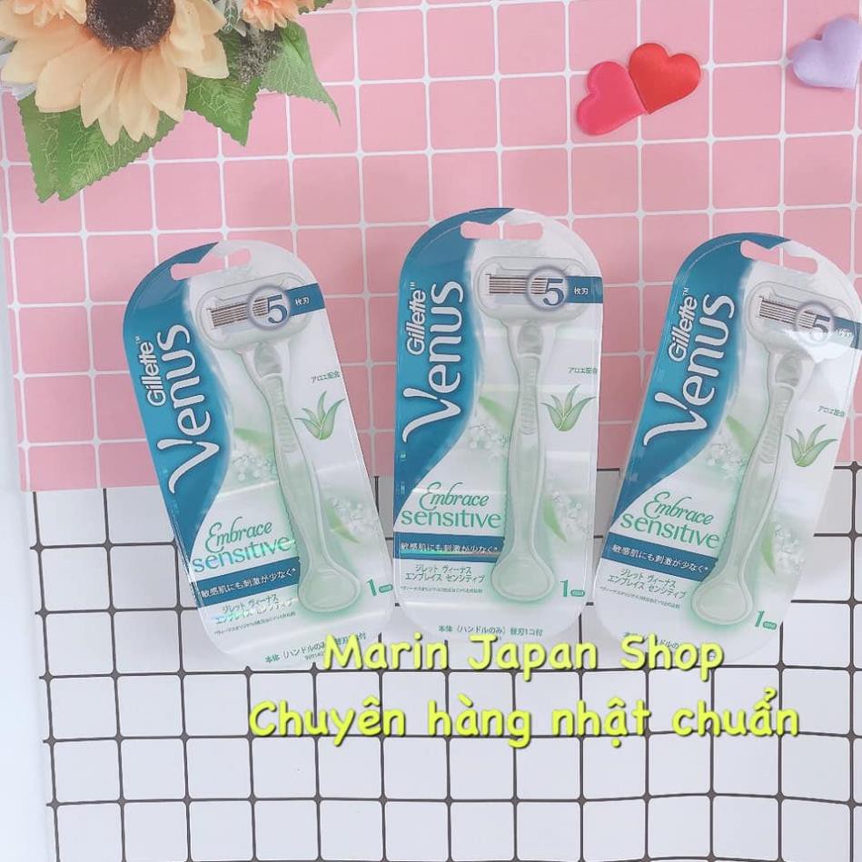 (SALE ) Dao Cạo lông body toàn thân Nữ Gillette Venus Embrace Sensitive nội địa Nhật Bản