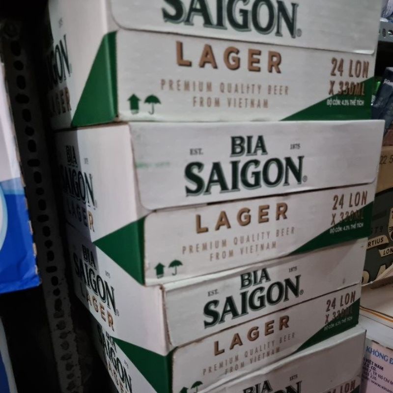 [Bình Thạnh Hỏa Tốc] Bia Sài Gòn Lager thùng 24 lon