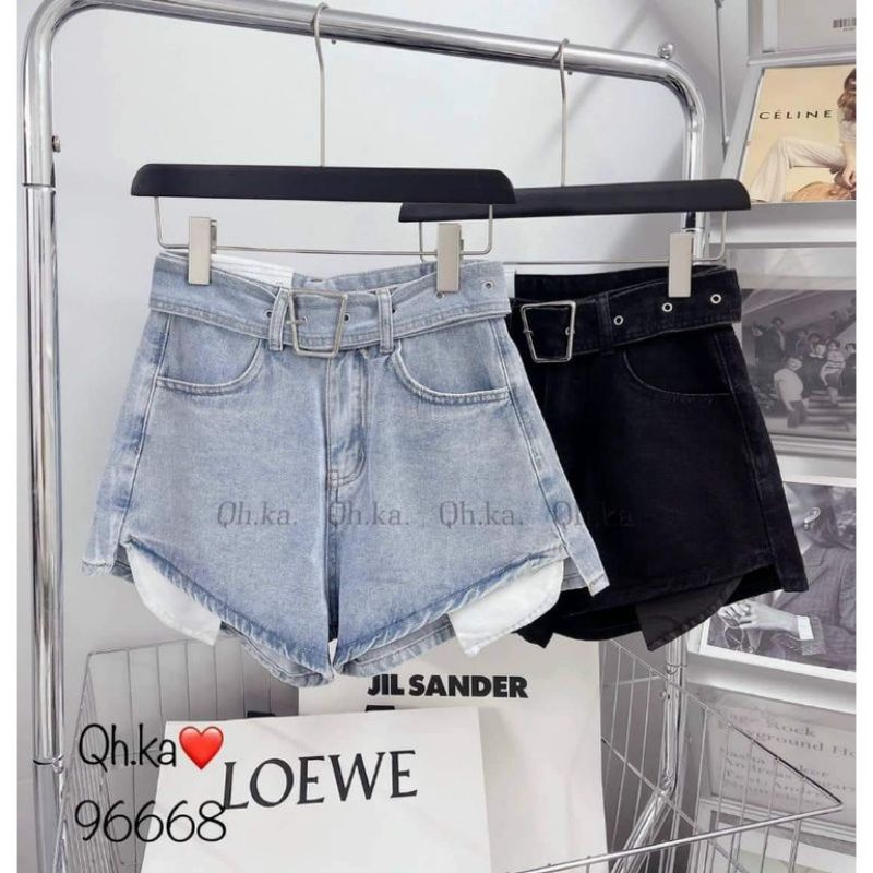 Quần sooc bò đai hàng QCL1