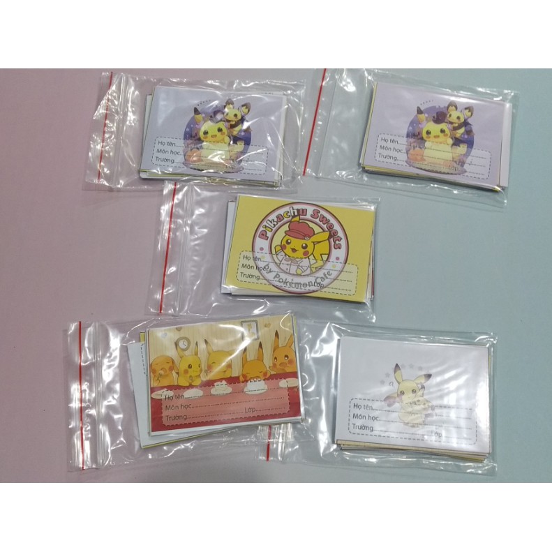 nhãn vở trứng lười gudetama NV35 hoạt hình set 16 chiếc có keo dán sẵn