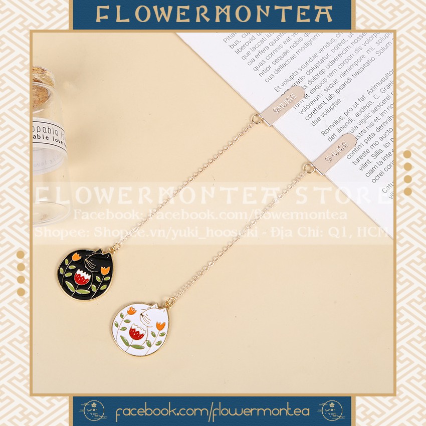 Thẻ Đánh Dấu Sách | Bookmark Dây Kim Loại - Mèo Ngủ Ngày