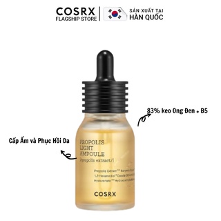  Tinh Chất Dưỡng và Làm Dịu Da (Keo Ong Đen, B5) Cosrx Full Fit Propolis Light Ampoule 40ml