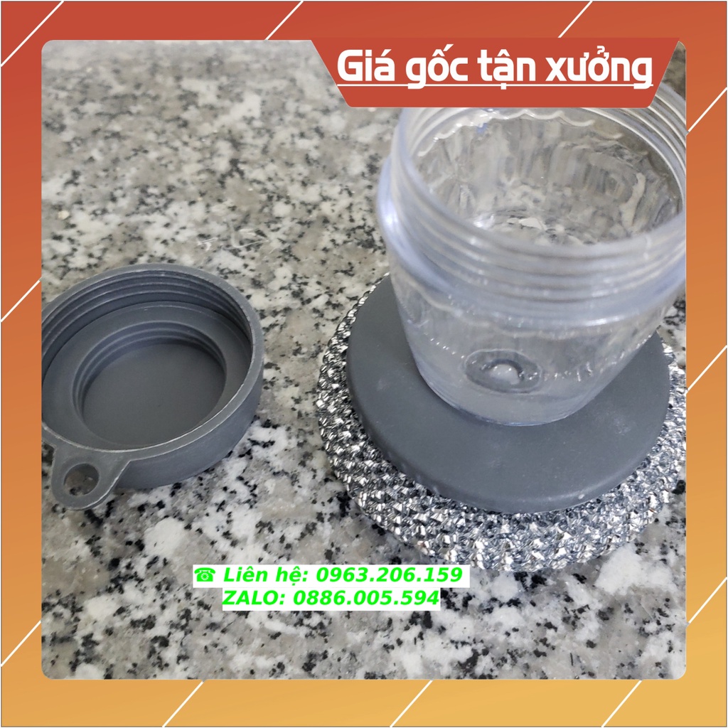 [MỚI VỀ] Dung Cụ Cọ Xoong Chảo Có Tay Cầm Kiểu Mới Có Khoang Chứa Dầu Rửa Bát