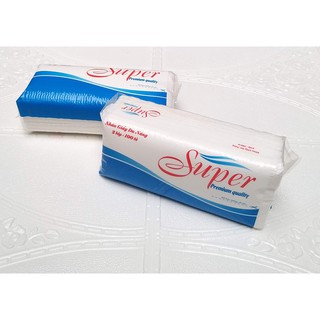 Combo 2 gói Giấy lau tay - Giấy lau bếp Super (100 tờ x 2 lớp)