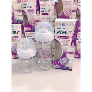 BÌNH SỮA AVENT THỦY TINH 120ML VÀ 240ML