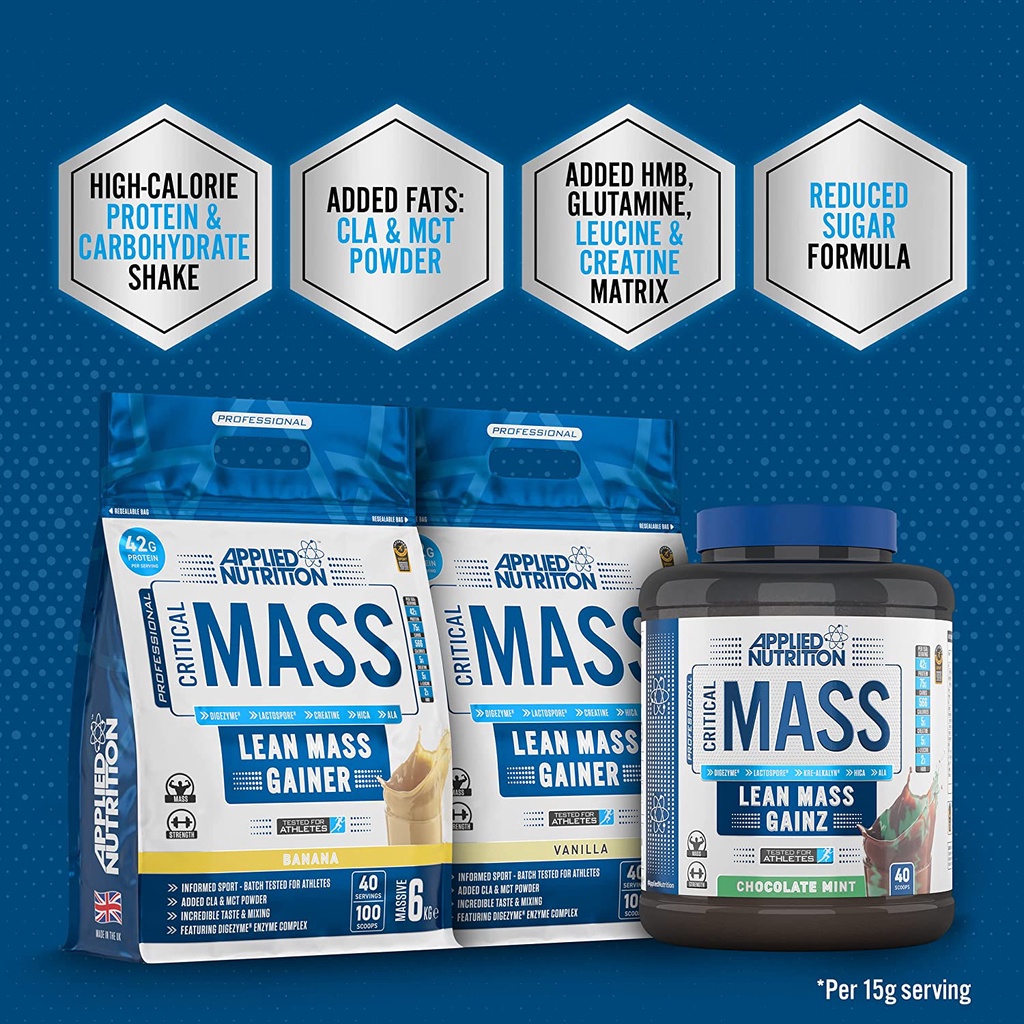 Critical Mass  6Kg - Sữa Dinh Dưỡng Tăng Cân Nhanh Cao Cấp Cho Người Gầy