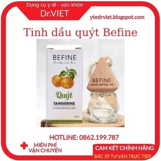 Tinh dầu quýt Befine được chiết xuất từ 100% vỏ quýt tươi với dung tích tùy chọn 10ml, 50ml, treo xe 8ml-DrViet