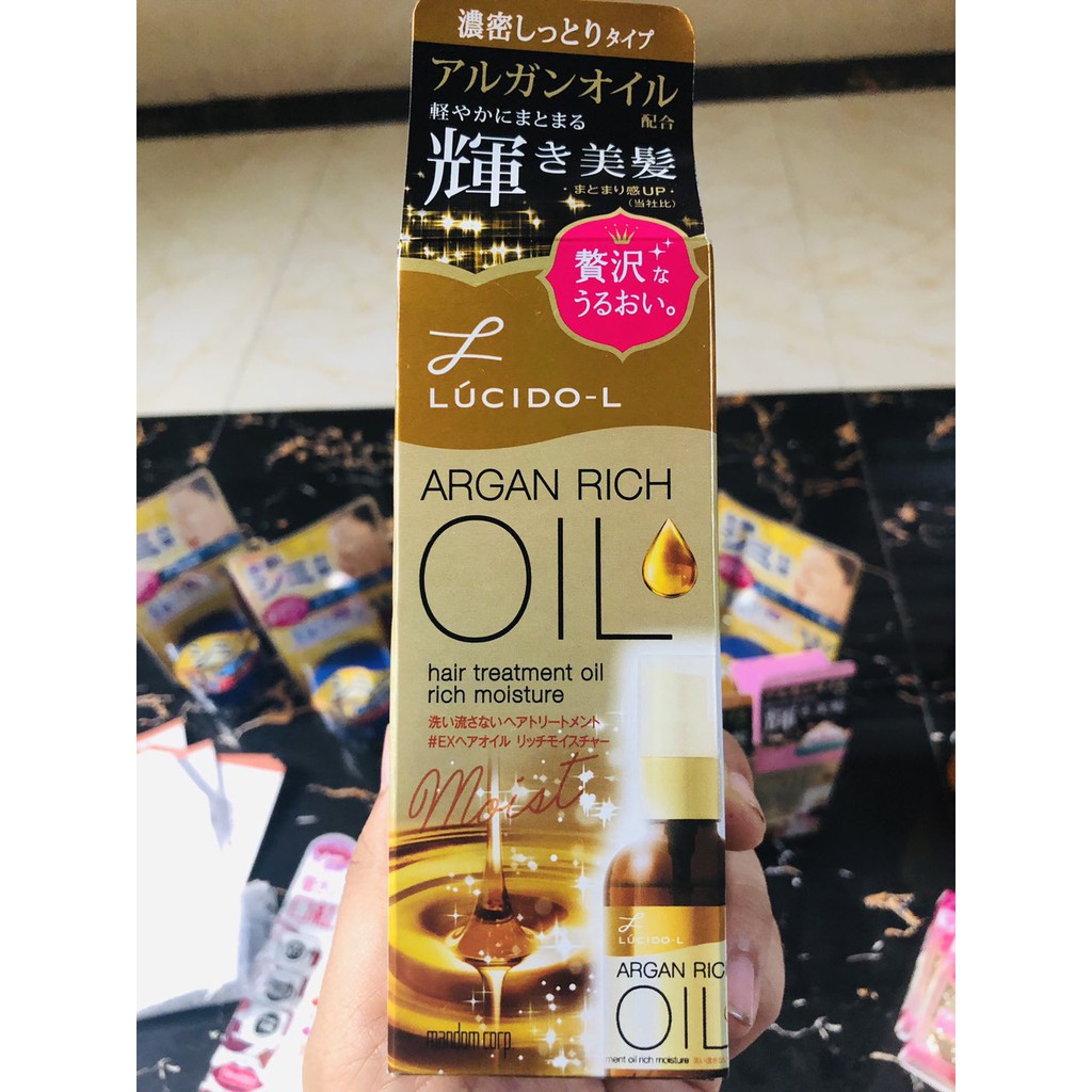 (BILL - Sẵn) Tinh Dầu Dưỡng Tóc Lucido L Argan Rich Oil | BigBuy360 - bigbuy360.vn
