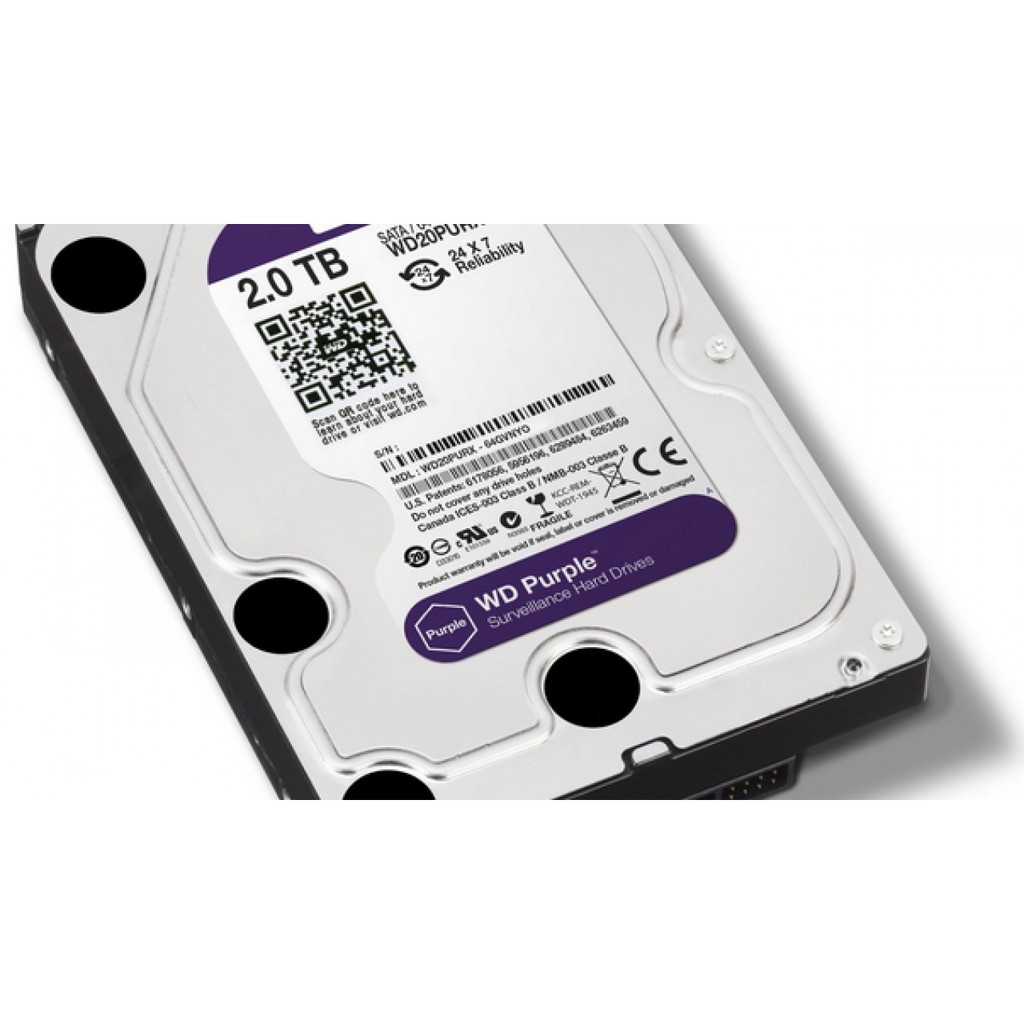 Ổ Cứng Hdd Desktop 2TB Western Digital Purple (Chuyên Camera)