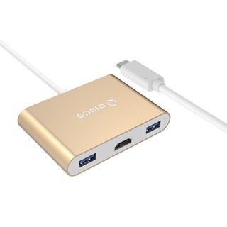 Đầu chuyển đổi Type-C sang HDMI/Type C/USB 3.0 ORICO RCH3A-GD