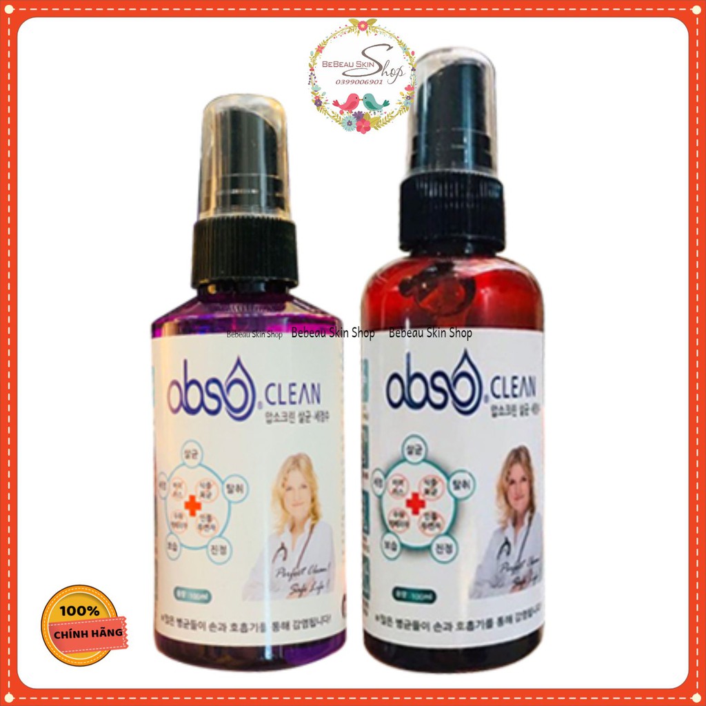 Rửa tay khô / XỊT KHÁNG KHUẨN ABSO CLEAN S