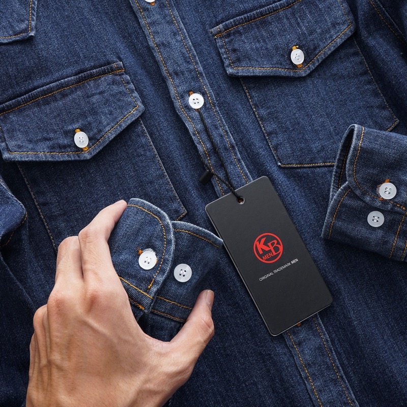 ÁO KHOÁC JEAN DENIM Sơ mi NAM CAO CẤP 3 MÀU