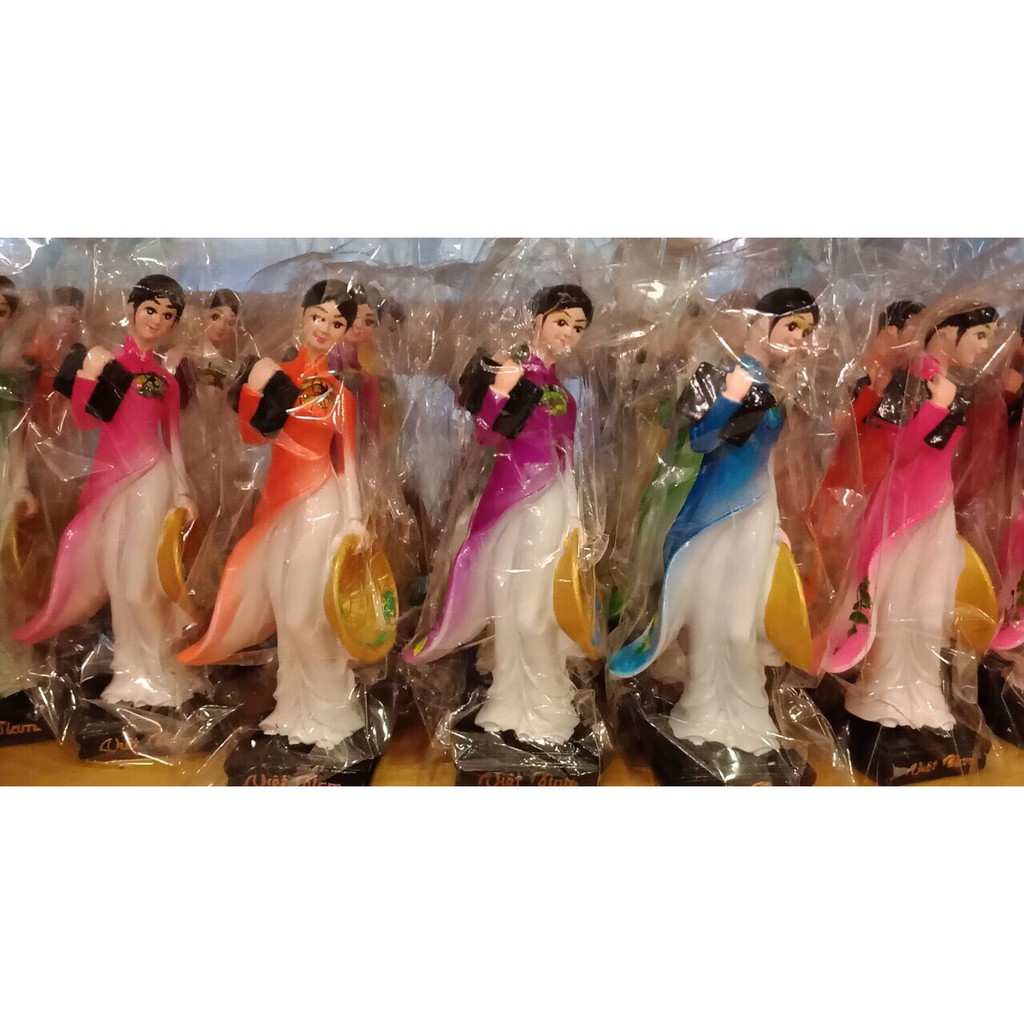 Tượng cô gái nữ sinh áo dài Việt Nam - Size Lớn - 22cm