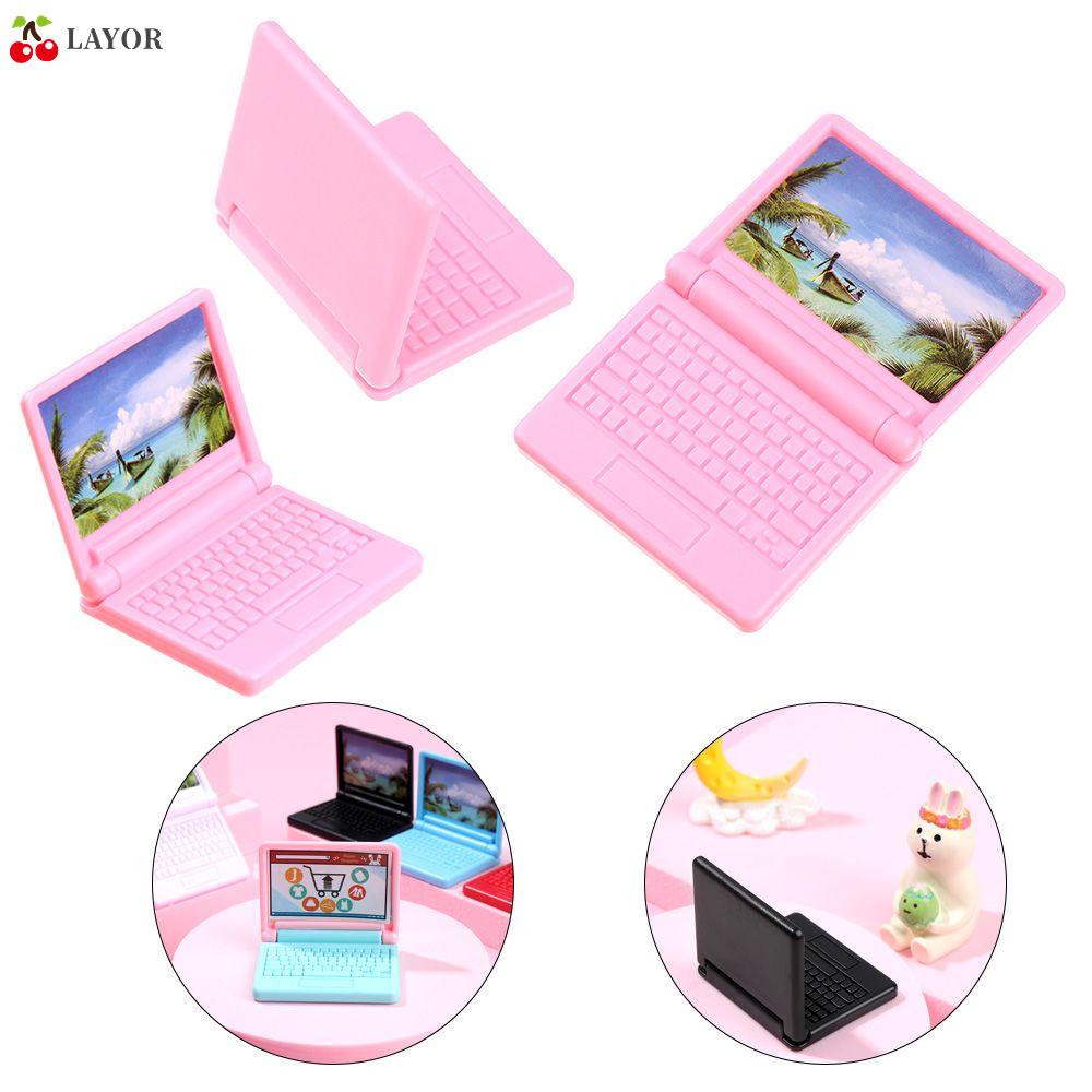 Đồ Chơi Máy Tính Laptop Mini Thời Trang Có Thể Gập Lại Cho Búp Bê