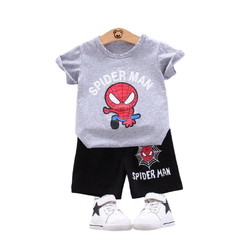 Bộ siêu nhân nhện cho bé | 7-17kg | 100% cotton4 chiều | Mềm mịn thoáng mát | Bộ Spiderman cho bé