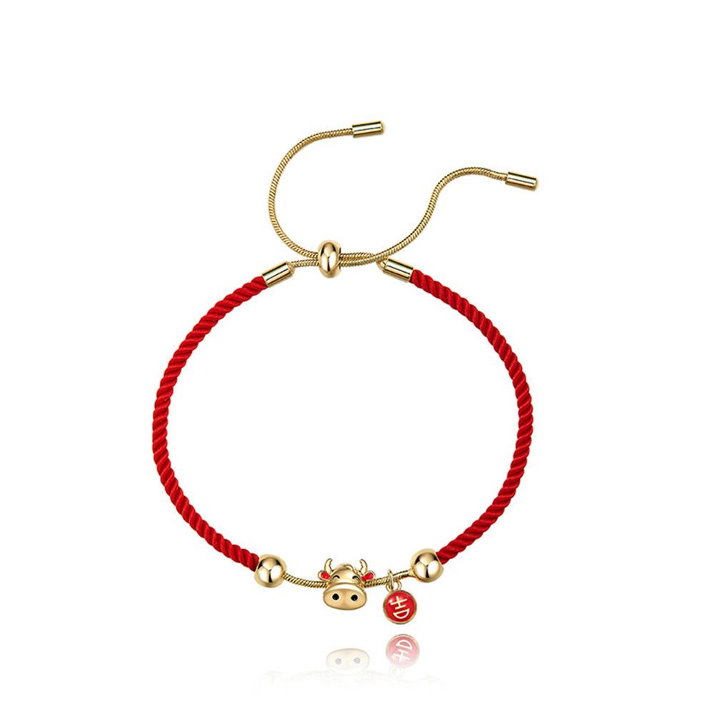 Vòng Tay Dây Thừng Màu Đỏ May Mắn Cho Cặp Đôi