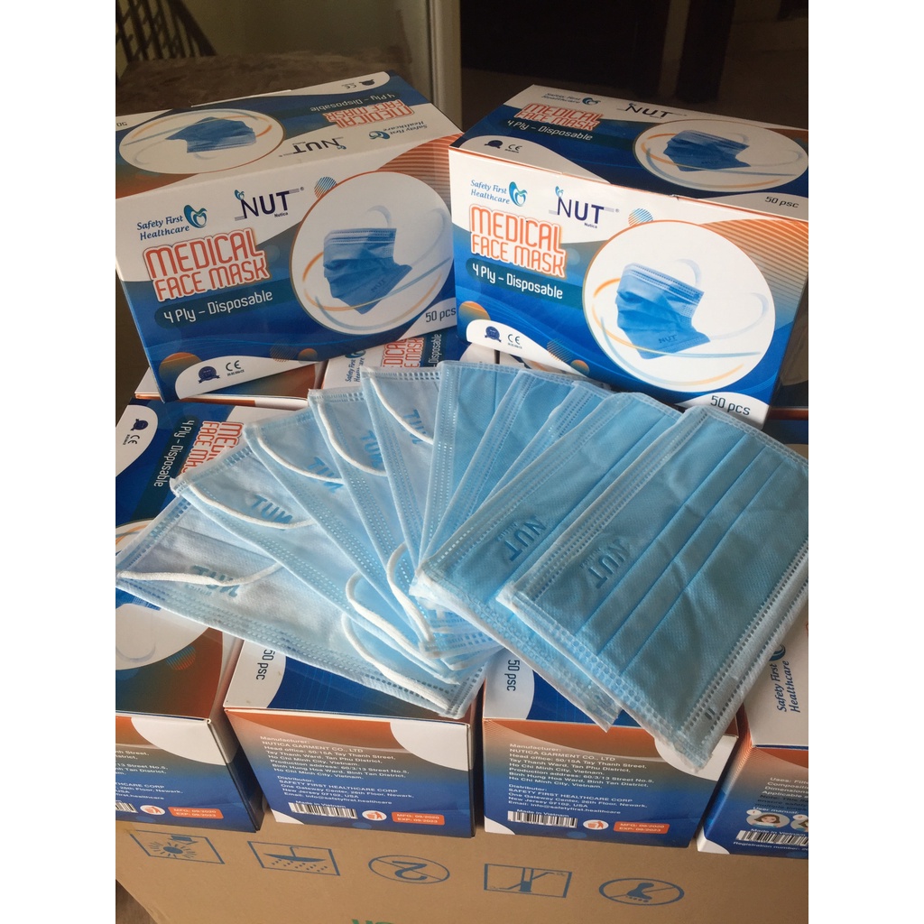 HỘP KHẨU TRANG Y TẾ KHÁNG KHUẨN NUT LỌC BỤI VÀ VI KHUẨN CHỐNG NƯỚC GIỌT BẮN SIÊU TIỆN LỢI