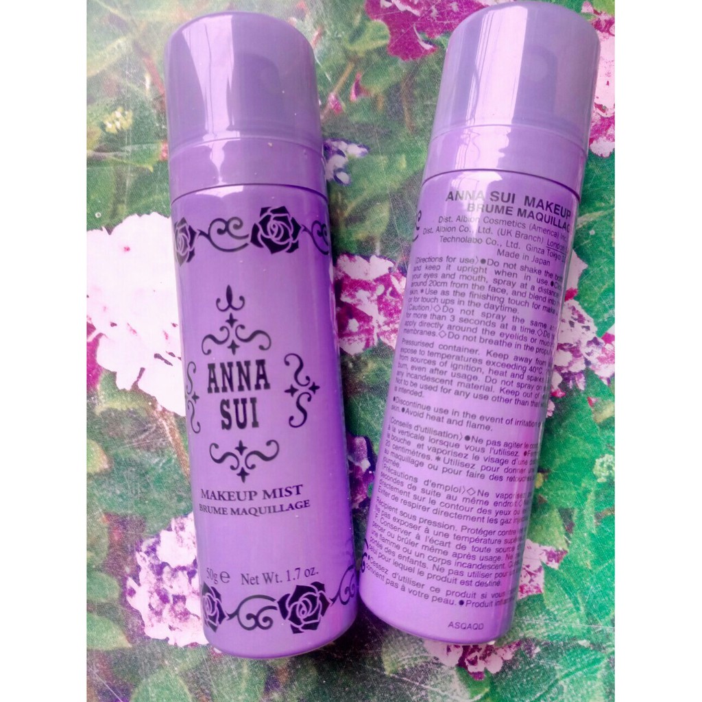 Xịt Khoáng Anna Sui Makeup Mist Mẫu dùng thử 50g không hộp