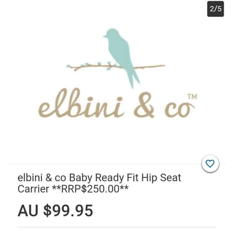Địu ngồi Elbini & co hàng 2hand chuẩn autthentic của Hàn Quốc